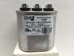 Mars 12966 Motor Run Capacitor 25+5.0 Mfd 370VAC Oval. Fixed Price $14.99.