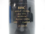 Bhc ALS34C1000NJ Capacitor 4300 Uf 400VDC 40/085/56 -10+50%. Fixed Price $52.25.