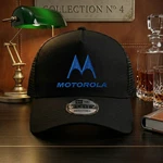 Motorola Embroidered Logo Black Trucker Hat Mesh Back Adjustable Cap. Fixed Price $25.68.