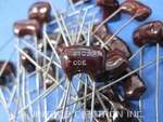 (25) Cde Cornell Dubilier Silver Mica Dipped Radial Capacitors: 390PF 500V 5%. Fixed Price $15.98.