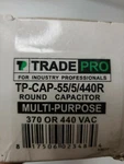 Trade Pro TP-CAP-55/5/44OR Round Run Capacitor 55+5 Mfd 440V. Fixed Price $39.99.