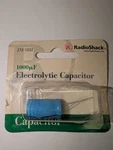 Radio Shack 272-1032 Electrolytic Capacitor 1000 Uf. Fixed Price $5.09.
