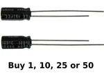 Nichicon 33UFD/16V Volt 105 Degree Temp Radial Electrolytic Capacitor. Fixed Price $7.49.