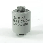 Hec HT57 High Voltage Ceramic Capacitor 25 Pf 10% 15KVDC. Fixed Price $28.95.