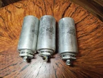 3 Capacitors Noise Filter Cde Cornell-dubilier Radio 50A 600 Vdc 250 Vac Hz. Fixed Price $22.00.