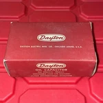 Dayton Electric Mfg Co Chicago Oil Capacitor Empty Part Box Vintage 1950S. Fixed Price $7.99.