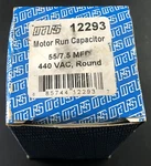 Mars Round Run Capacitor 55/7.5 Mfd 440 Vac 12293 VH1. Fixed Price $30.00.