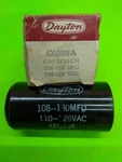 N.o.s Dayton/aerovox 4X058A Motor Start Capacitor 108-130 Mfd 110/125 Vac. Fixed Price $18.99.