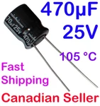 470UF 25V 10X12.5MM 105C Nichicon Vz For Lcd Audio Video Radio Hi-fi Amplifier. Fixed Price $9.82.
