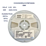 C3225X5R0J107M Tdk Ceramic Capacitor Smd 100UF 6.3V (1210) 20% Mlcc. Fixed Price $40.00.