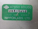 Computer Abs Anti Lock Brake Pump Car Skid Ecm Ecu 4785060U00 For Infiniti Q45. Fixed Price $62.50.