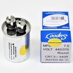 Supco CR7.5X440R Hvac Motor Round Run Capacitor Mfd Volts. Fixed Price $8.83.