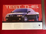 Eagle Vision Tsi Car 2-PAGE 1995 Print Ad Great To Frame!. Fixed Price $6.95.
