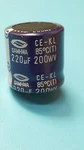 Capacitor Alum Electrolytic, 220 Uf, 200V, Samhwa KL2D227T30030HA. (4 Pcs). Fixed Price $14.00.