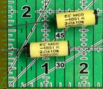 2UF 100V Axial Film Capacitor Met Polycarbonate Elec Concepts MC12D205K 10PCS. Fixed Price $41.34.