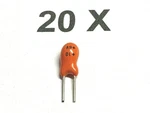 10UF, 6.3V, 20%, RM2.5, +125 C, Tantalum, Thomson/avx, TAP106M006SCS, Pack. Fixed Price $6.95.