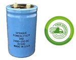 (1X) Sprague 36D202F250CC2A - 2000UF 250V Large Can Capacitor Powerlytic. Fixed Price $26.37.