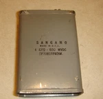 600 Vdc 4 Mfd Sangamo Hermetically Sealed Oil Filled Capacitor Usa. Fixed Price $24.55.