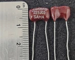 Pc Saha Susco CM05FD221J03 220PF 500V 5% Silvered Mica Capacitors Nos (2625). Fixed Price $14.00.