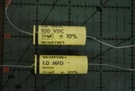 1UF 100V Film Capacitor Cornell Dubilier Axial 10% WMF1W1 Audio Guitar 2PCS. Fixed Price $9.74.