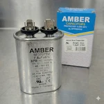 Amber Run Capacitor 7.5 Uf Mfd 370V Oval Motor Fan Grade Bramec 30005 Ul. Fixed Price $8.95.