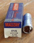 Vintage Nos Mallory FP146 Can Capacitor 40 Mfd 450 Vdc New Box. Fixed Price $22.50.