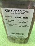 Csi Capacitor 2N937TNR 2.4 Kvpk Sq 2.0 Uf. Fixed Price $29.25.