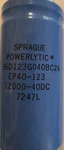 Sprague 12000U 40V Aluminum Electrolytic Large Can Capacitor 36D123G040BC2A. Fixed Price $17.75.