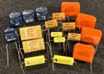 1UF Film Capacitors, Bag-o'-caps -18 +/- 0.5UF Pure For Audio. Fixed Price $16.25.