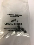 CD10FD121J03 Cornell Dubilier Mica Capacitors 120 Pf 500V Pcs Nos. Fixed Price $7.50.