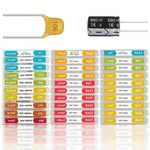 608PCS Capacitor Kit: Electrolytic And Ceramic, Complete Set W/storage Box. Fixed Price $18.99.