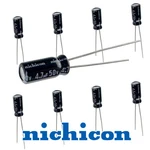 G29305E (pkg 20) Nichicon 4.7 F 50V 105 Radial Electrolytic Capacitor. Fixed Price $8.00.