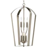 Progress Lighting Gather Collection 6-LIGHT Brushed Nickel Foyer Pendant. Fixed Price $44.99.