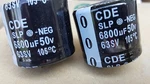 Cornell Dubilier SLP682M050E9P3 Capacitor Alum Elec 6800UF 50V 20% Snap-in 105. Fixed Price $8.00.
