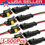 2PIN Way Car Waterproof Female Electrical Connector Plug Wire Kit Set Lot. Fixed Price $474.00.