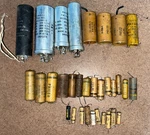 Lot Of 32 Vintage Philco Caps Paper & Electrolytic. *untested*. Free Shipping. Fixed Price $35.00.