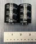 Nippon Chemi-con 400V 820UF Capacitor. Fixed Price $9.99.