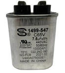 Coleman Sheng Ye C65V-440V AC-7.5 F 5% Oval Run Capacitor, 1499-547. Fixed Price $7.99.