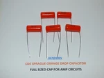 Sprague Orange Drop 715P, Film And Foil .047UF 600V Capacitors, Set Of. Fixed Price $11.50.