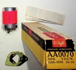 Cornell Dubilier AA0070 Vintage Nos Aluminum Electrolytic Capacitor 1000-2000. Fixed Price $12.71.