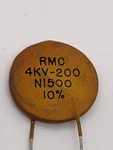 Mallory-rmc Ceramic Disc Capacitors (lot Of 5), 200 Pf, 4KV, Nos, Tested Good. Fixed Price $6.99.
