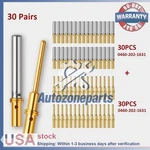 30 Pairs For Deutsch Terminal 16-20 Awg Gold Solid Pin 04602021631 04622011631. Fixed Price $17.90.