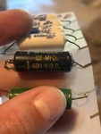 Nos Vintage Sprague .02 Uf 600V Black Beauty Yellow Letter Capacitor Guitar Tone. Fixed Price $10.00.