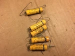 Nos Vintage Sprague Atom Paper Capacitors Uf 25V Axial Tube Amp Caps 1950S. Fixed Price $50.00.