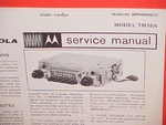 1969 Motorola Auto Car Am Radio Factory Service Shop Repair Manual Model TM18A. Fixed Price $16.99.