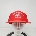 Vintage Ingram Sales Hat Snap Back One Size Red Truck Mens Capital 80S. Fixed Price $11.99.