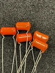 5PCS 6PS-D30 Sprague 0.003MF 600DC Sbe-orange Drop Capacitor Nos*. Fixed Price $18.00.
