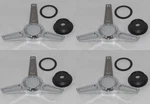 4 Ridler 695 650 651 675 Knockoff Wheel Rim Spinner Tri Bar Center Caps Logo. Fixed Price $179.95.