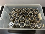 Lot Of 24 Capacitors (8) Ge 820313 10000 Uf & (16) Stm 91C35JBLL63 6000 Mfd. Fixed Price $14.23.