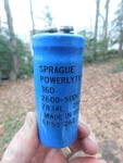 36D Sprague Powerlytic 2600-50DC 7834L 2906 EP50-262 Capacitor. Fixed Price $18.99.